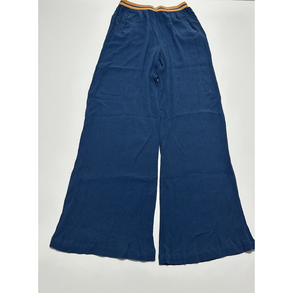Matilda Jane Try Something New Wide Leg Pants Blue Women's Size XS Soft Rayon